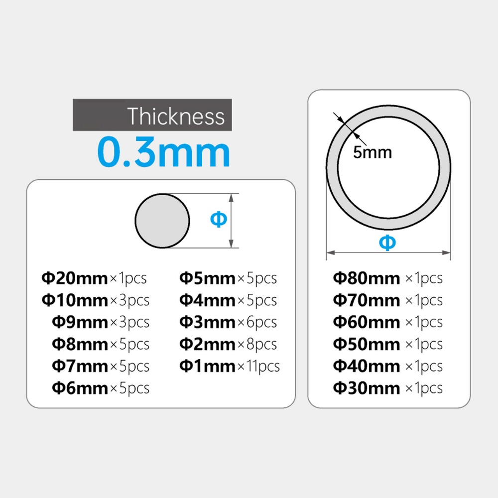 Plastic Circle Board D-set