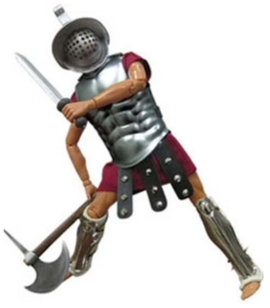 1:06 GLADIATOR MYRMILLO ACTION FIGURE BY IGNITE TOYS