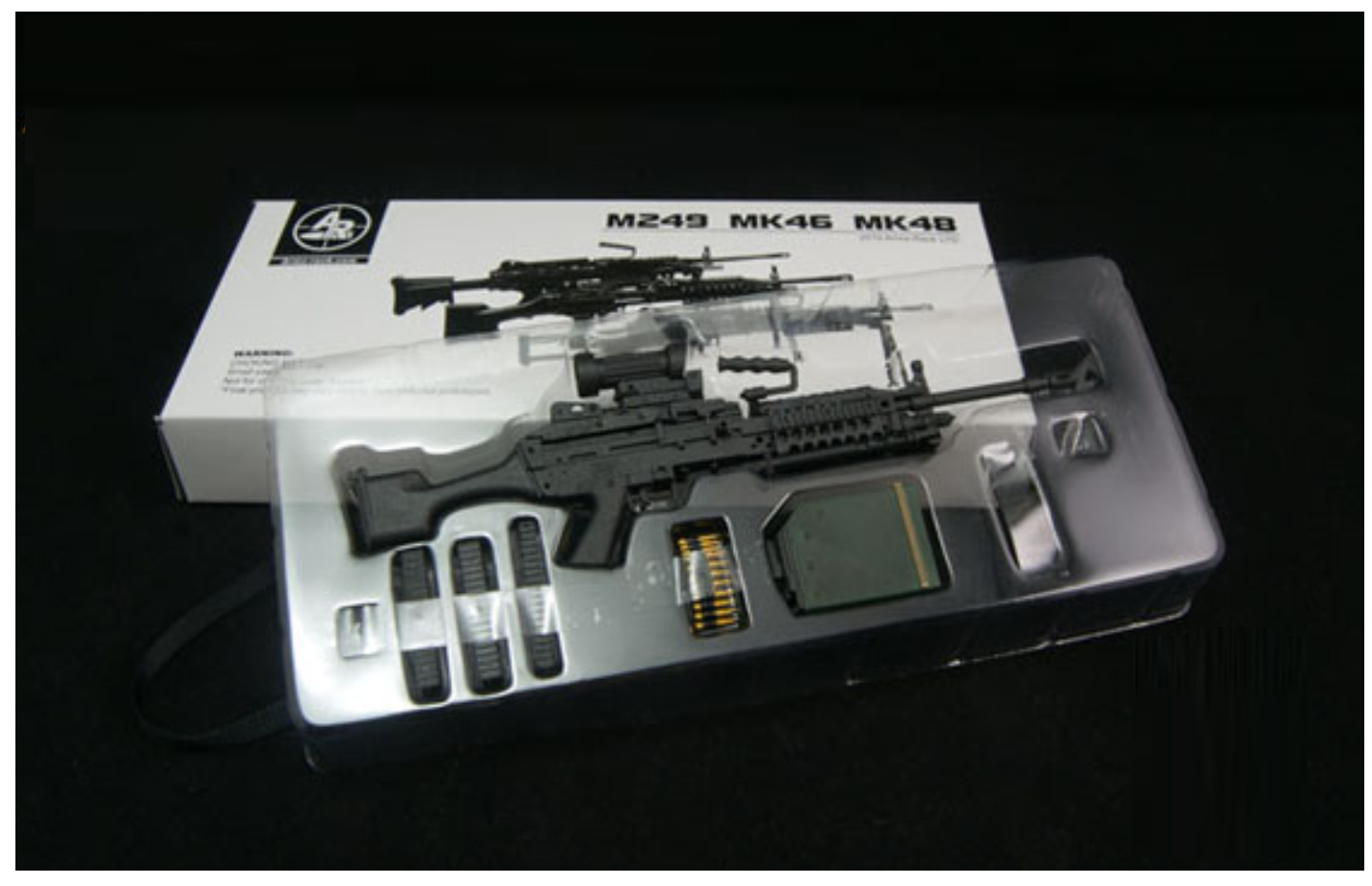 1:06 BLACK M48 LIGHT MACHINE GUN (LMG)