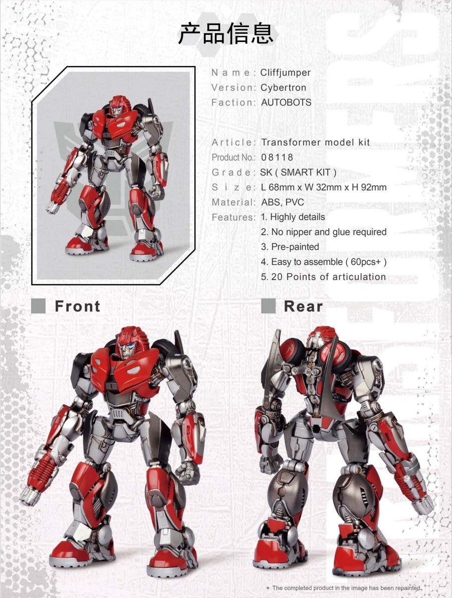 Transformers Bumblebee Cliffjumper Smart Model Kit