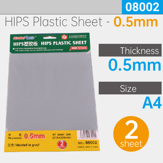 0.5mm HIPS Plastic Sheet A4 size