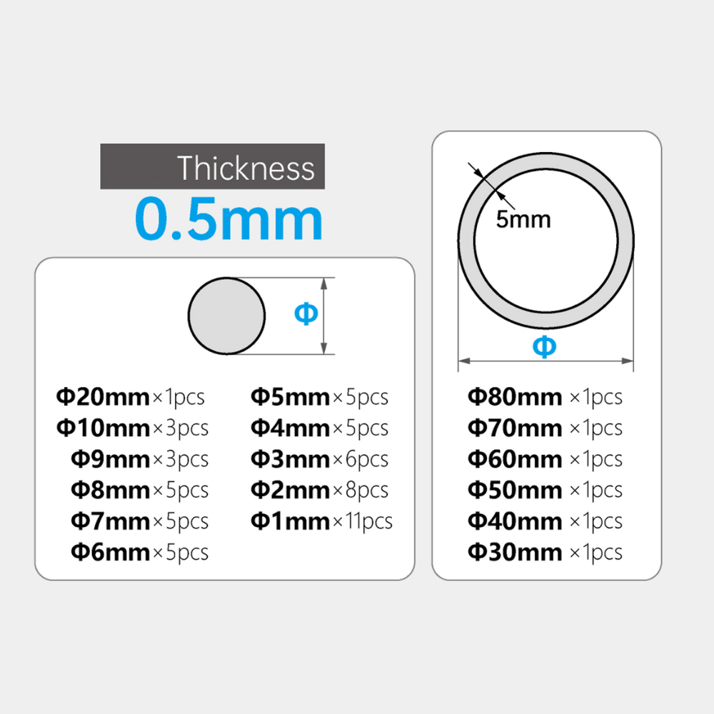 Plastic Circle Board B-set