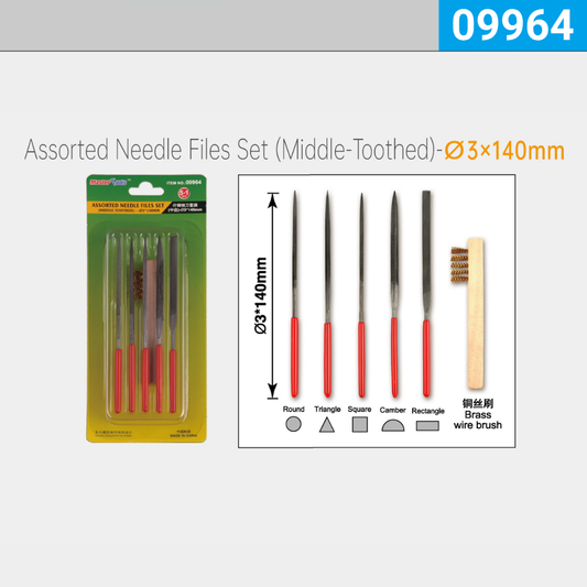 Assorted Needle Files Set (Middle-Toothed)