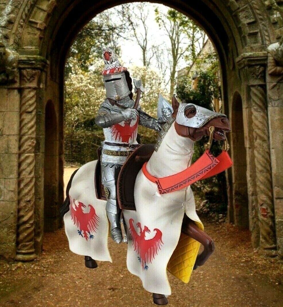 1:18 90MM ENGLISH KNIGHT & WARHORSE