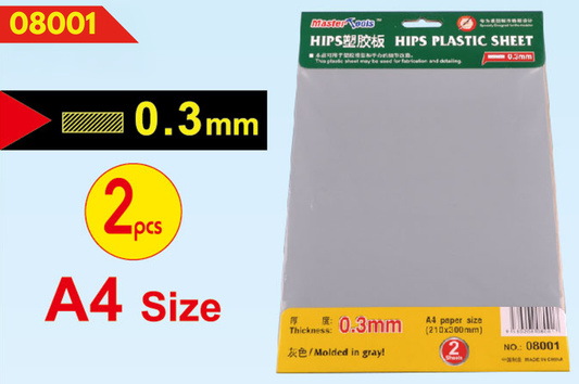 0.3mm HIPS Plastic Sheet A4 size