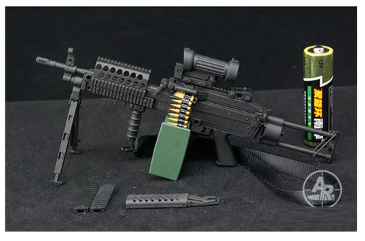 1:06 BLACK M46 LIGHT MACHINE GUN (LMG) ARL-M46B by Arms Rack
