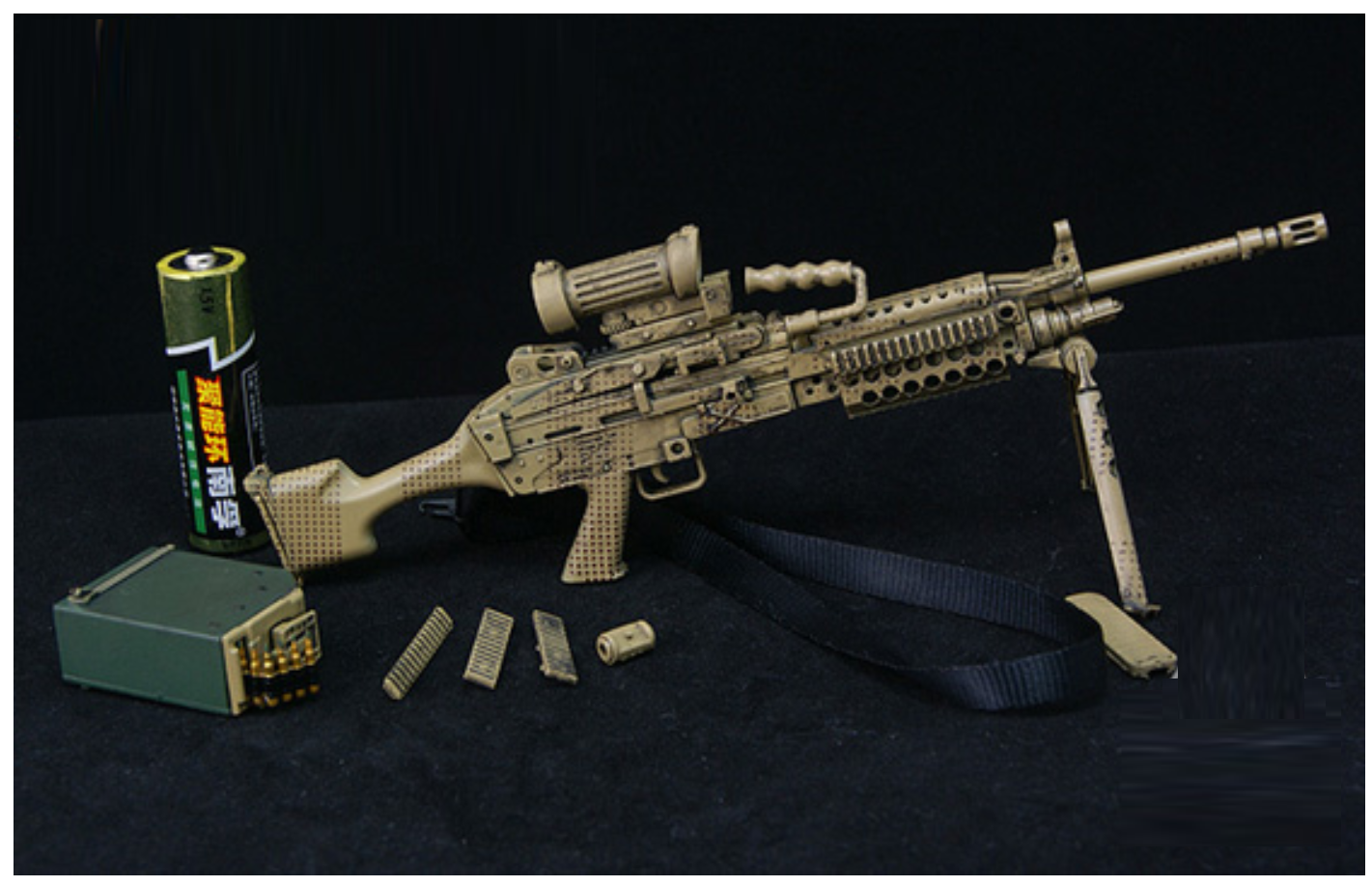 1:06 CAMO M48 LIGHT MACHINE GUN (LMG) – HOBBY JOLLY