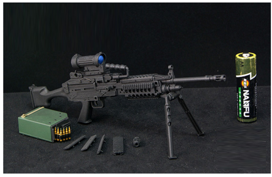 1:06 BLACK M48 LIGHT MACHINE GUN (LMG)