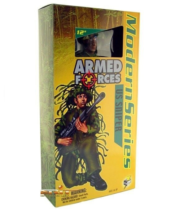 1:06 Sniper Figure w/ Ghillie Suit Action Figure