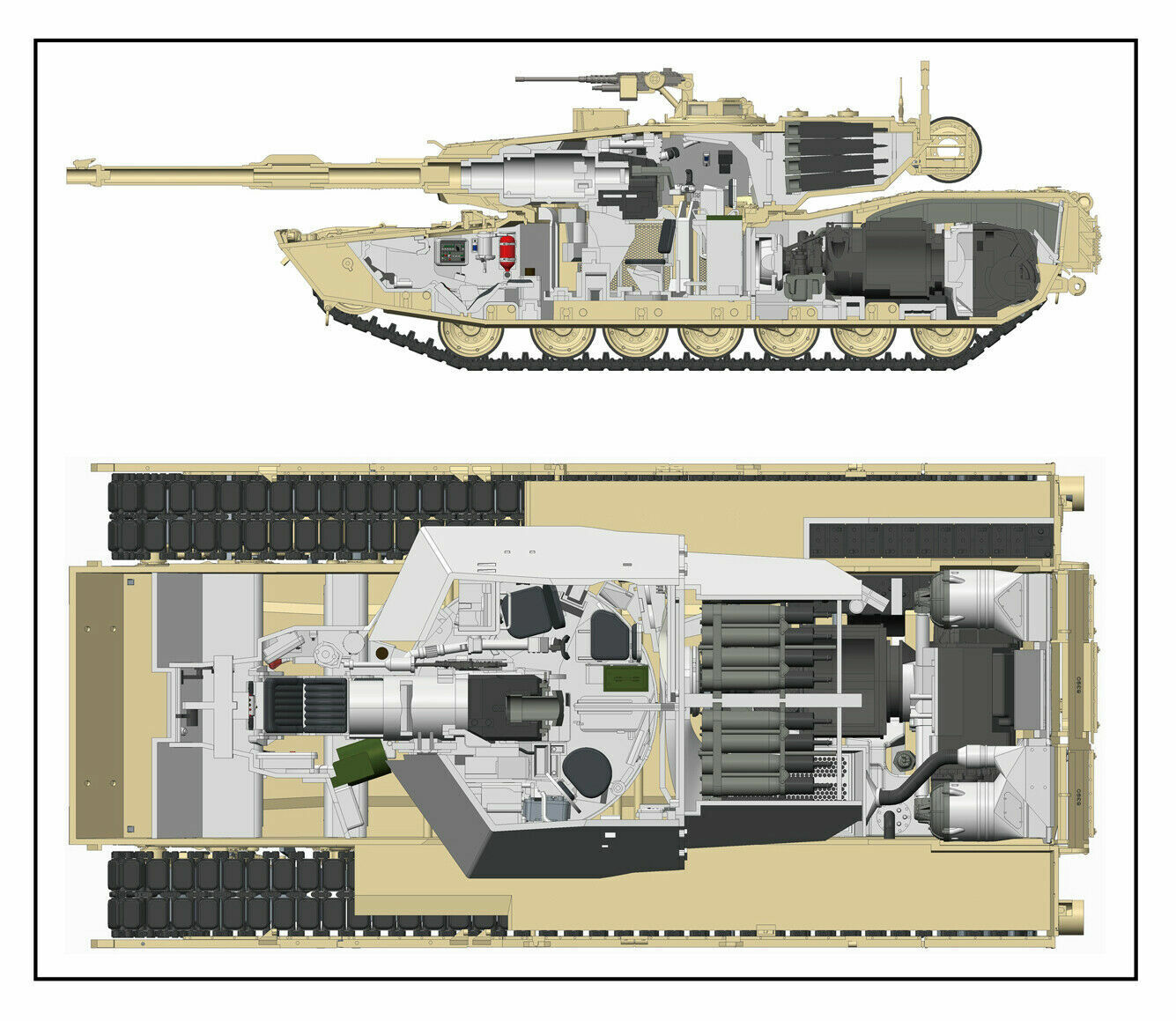 1:35 M1A1/M1A2 w/ Full Interior