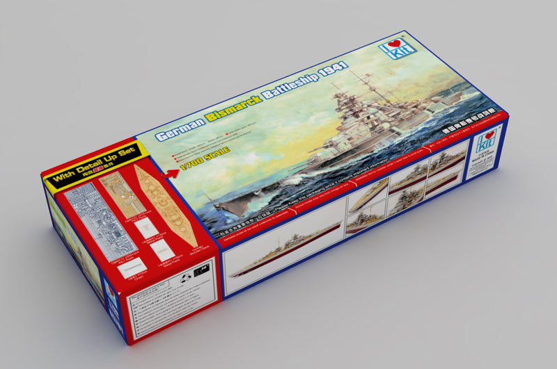 1:700 Top Grade German Bismarck battleship