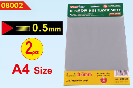 0.5mm HIPS Plastic Sheet A4 size