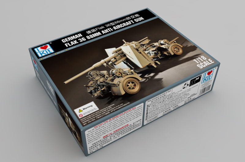 1:18 German Flak 36 88MM Anti-Aircraft Gun