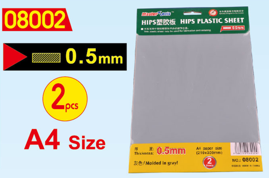0.5mm HIPS Plastic Sheet A4 size