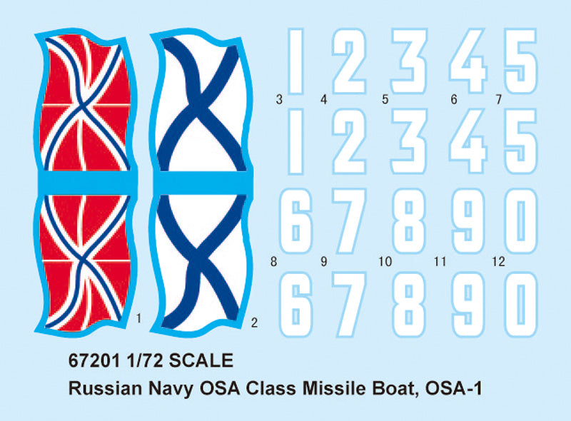 1:72 Russian Navy OSA Class Missile Boat , OSA-1