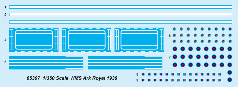 1:350 HMS Ark Royal 1939