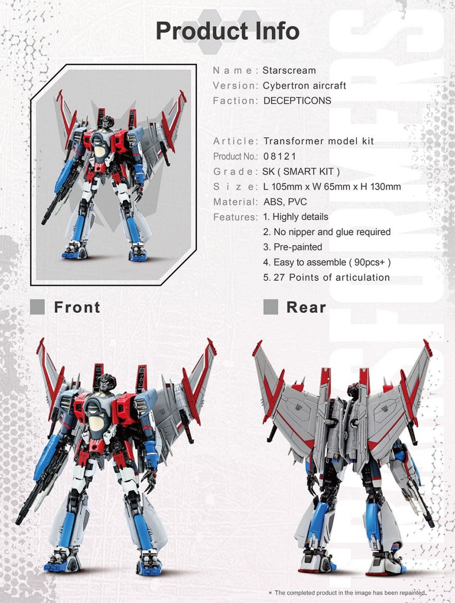 Transformers Starscream Cybertron Aircraft Smart Kt