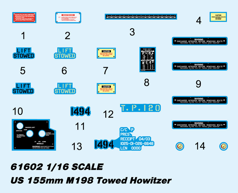 1:16 M198 155mm Towed Howitzer