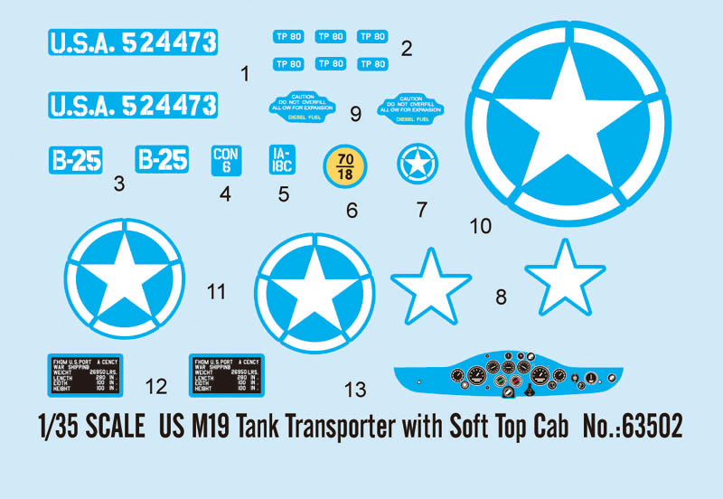 1:35 M19 Tank Transporter with Soft Top Cab