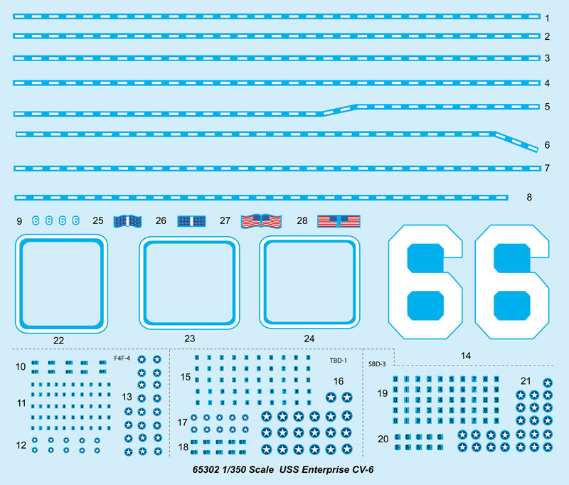 1:350 USS Enterprise CV-6
