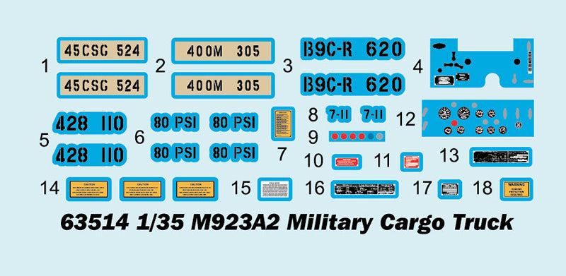 1:35 M923A2 Military Cargo Truck