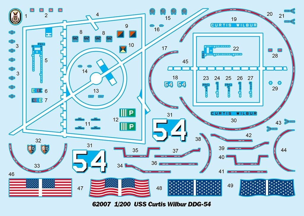 1:200 USS Curtis Wilbur DDG-54