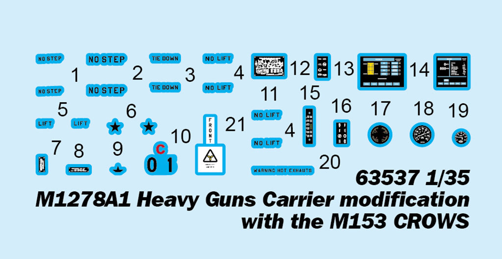 1:35 M1278A1 Heavy Guns Carrier modification with the M153 CROWS