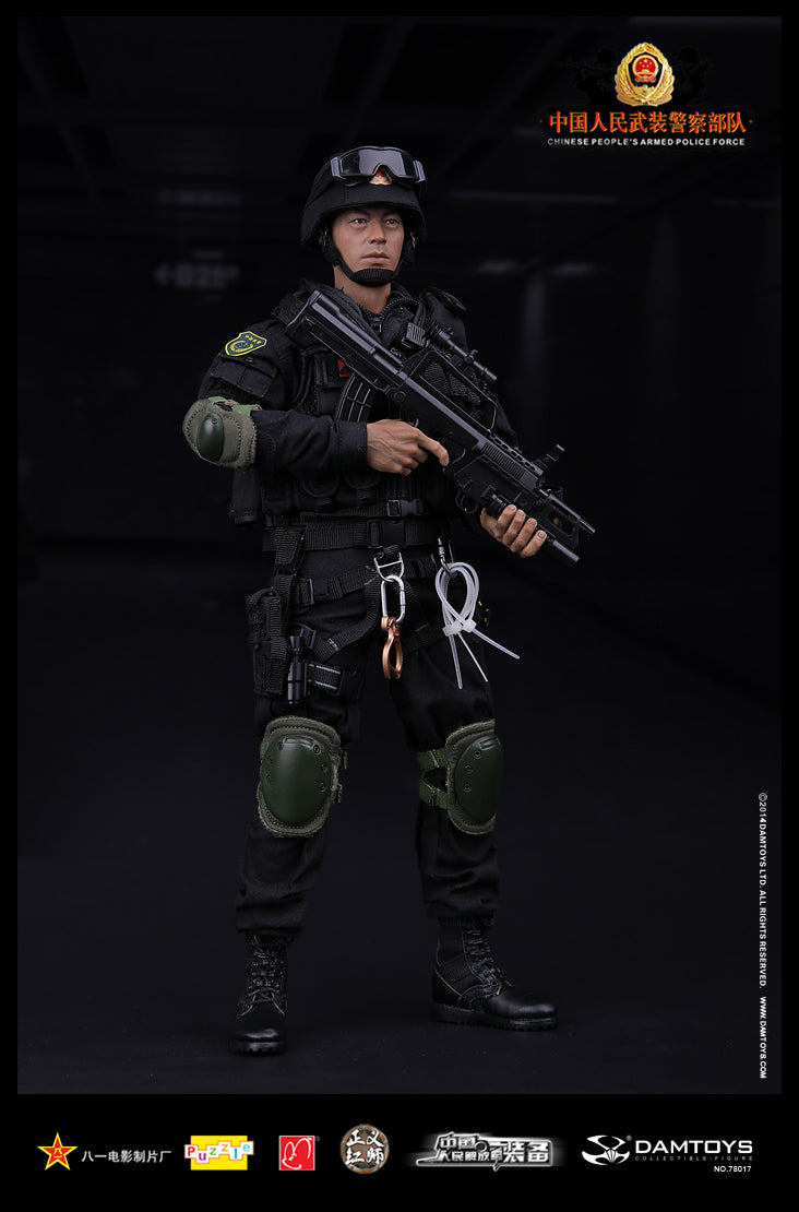 1:06 DAMTOYS Chinese People's Armed Police Force Anti-Terrorism Force Boxed Figure