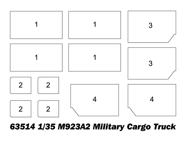 1:35 M923A2 Military Cargo Truck