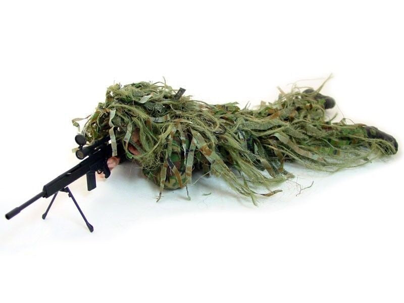 1:06 Sniper Figure w/ Ghillie Suit Action Figure