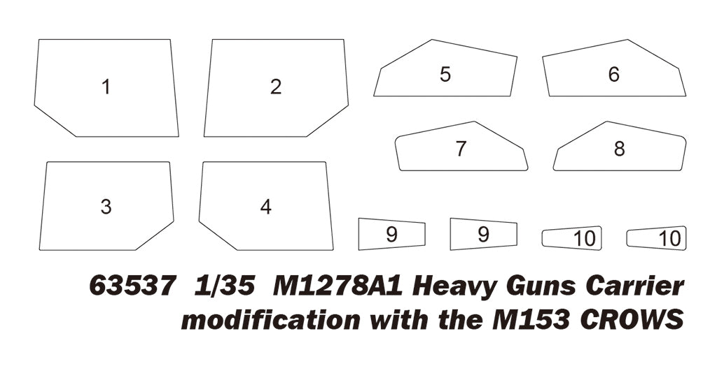 1:35 M1278A1 Heavy Guns Carrier modification with the M153 CROWS