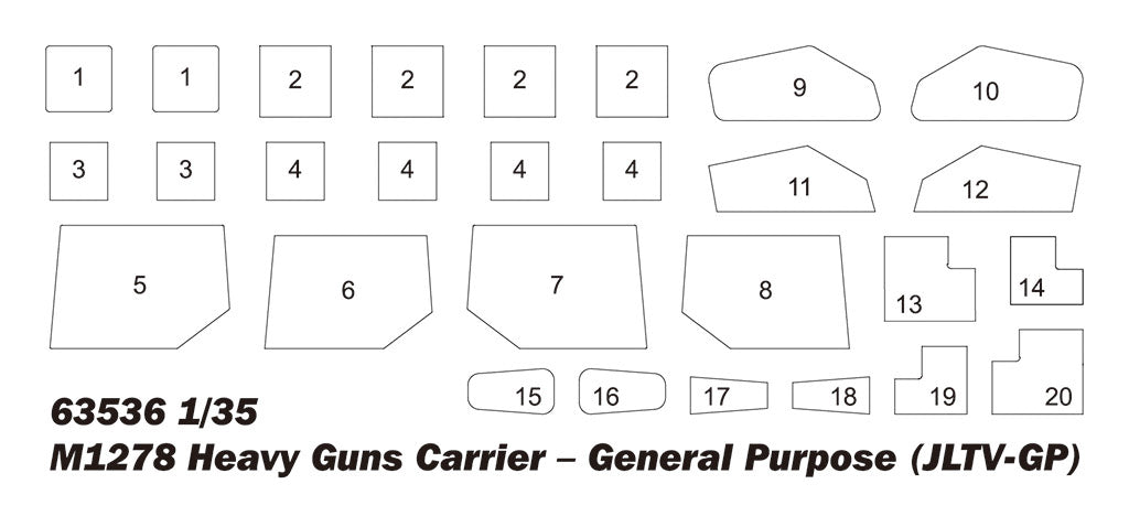 1:35 M1278 Heavy Guns Carrier – General Purpose (JLTV-GP)