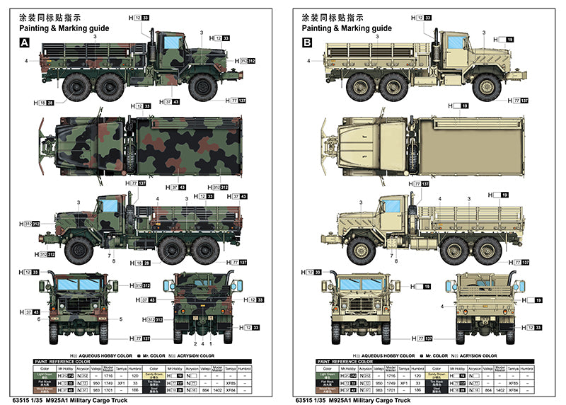 1:35 M925A1 Military Cargo Truck