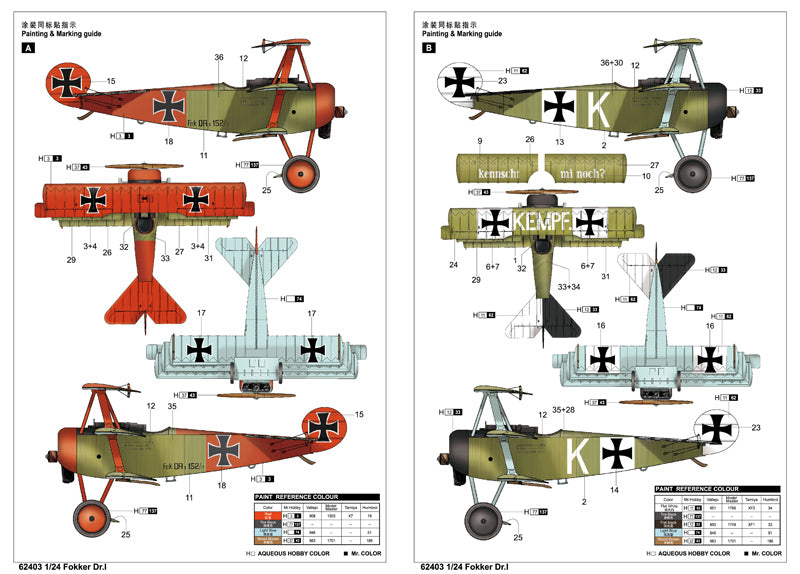 1:24 Fokker Dr.I