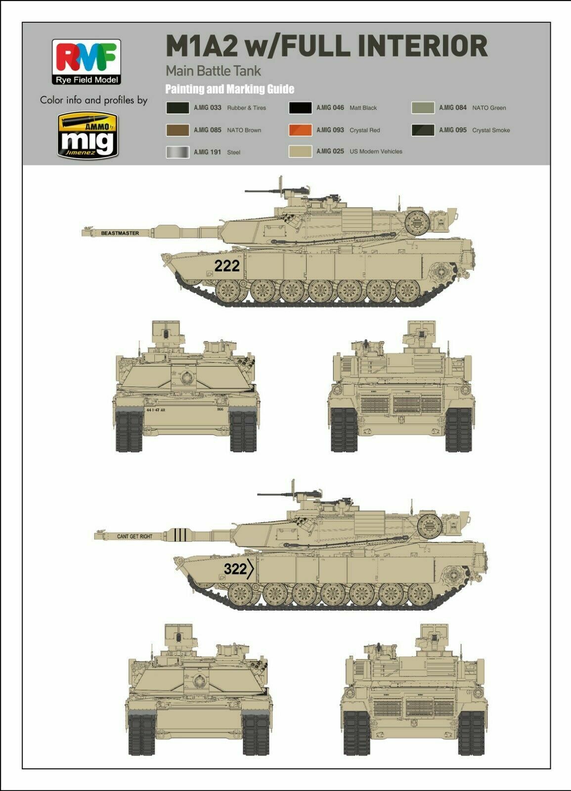 1:35 M1A1/M1A2 w/ Full Interior