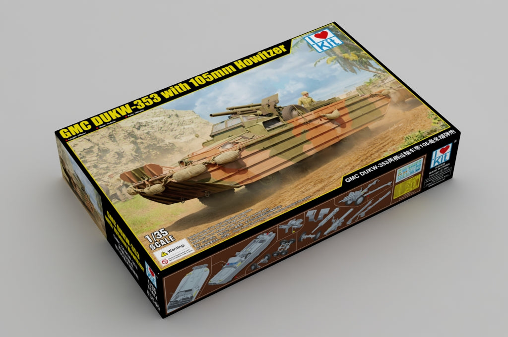 1:35 GMC DUKW-353 with 105mm Howitzer