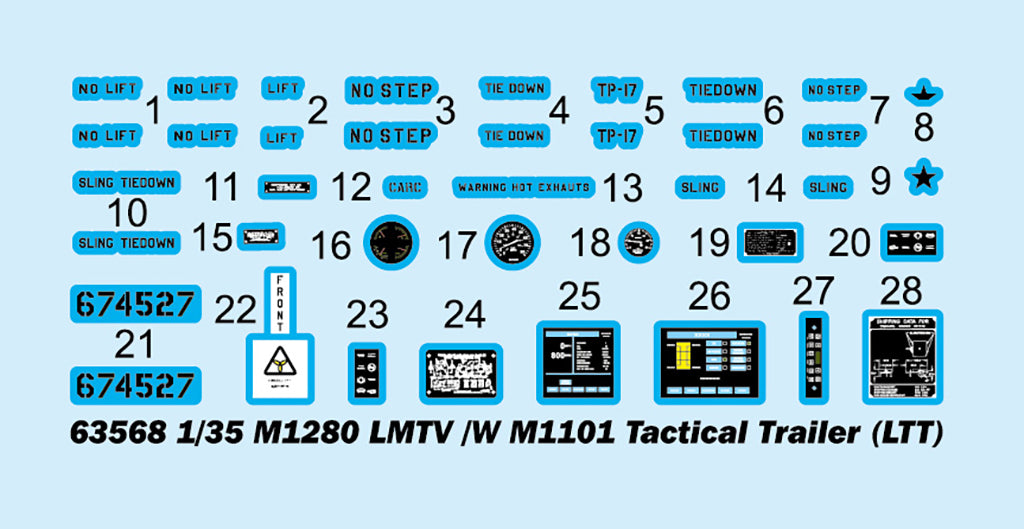 1:35 M1280 LMTV /W M1101 Tactical Trailer (LTT)