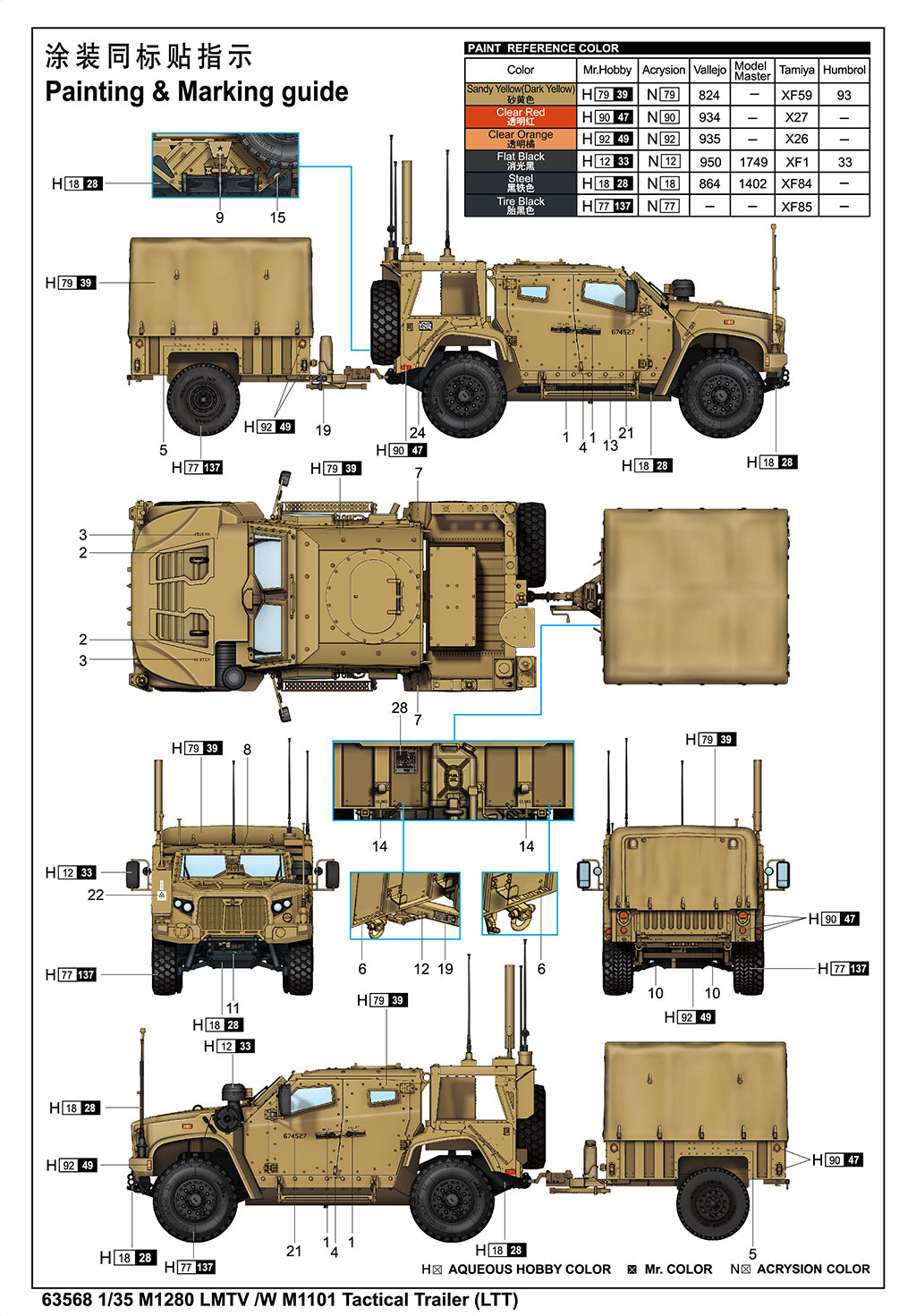 1:35 M1280 LMTV /W M1101 Tactical Trailer (LTT)