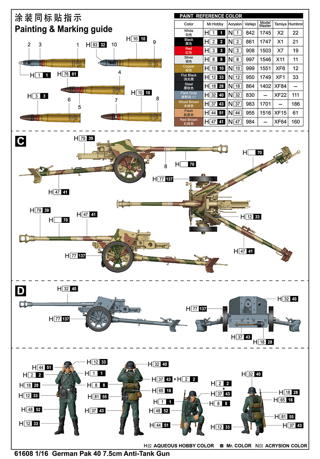 1:16 German Pak 40 7.5cm Anti-Tank Gun