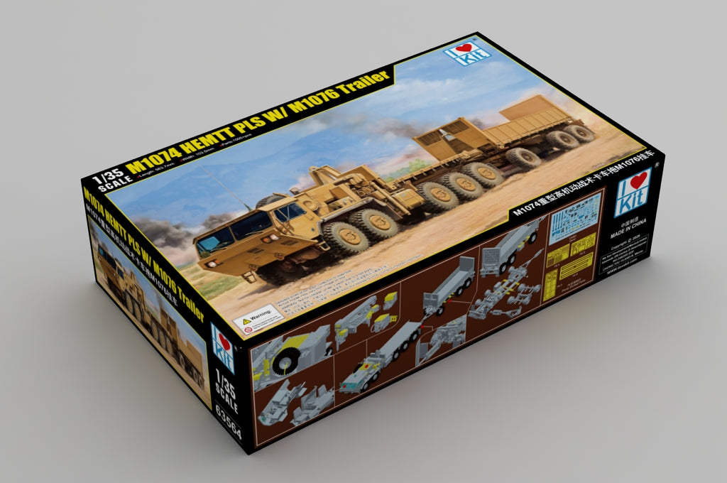 1:35 M1074 HEMTT PLS W/ M1076 Trailer