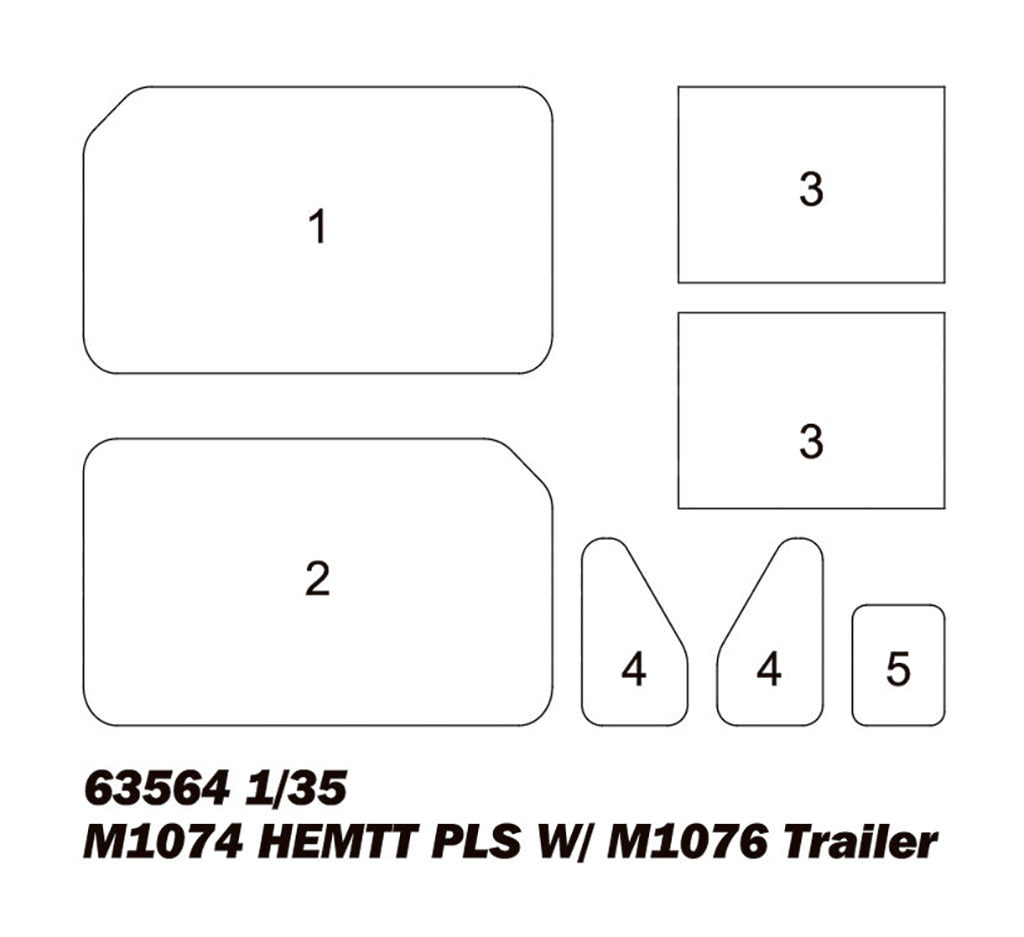 1:35 M1074 HEMTT PLS W/ M1076 Trailer