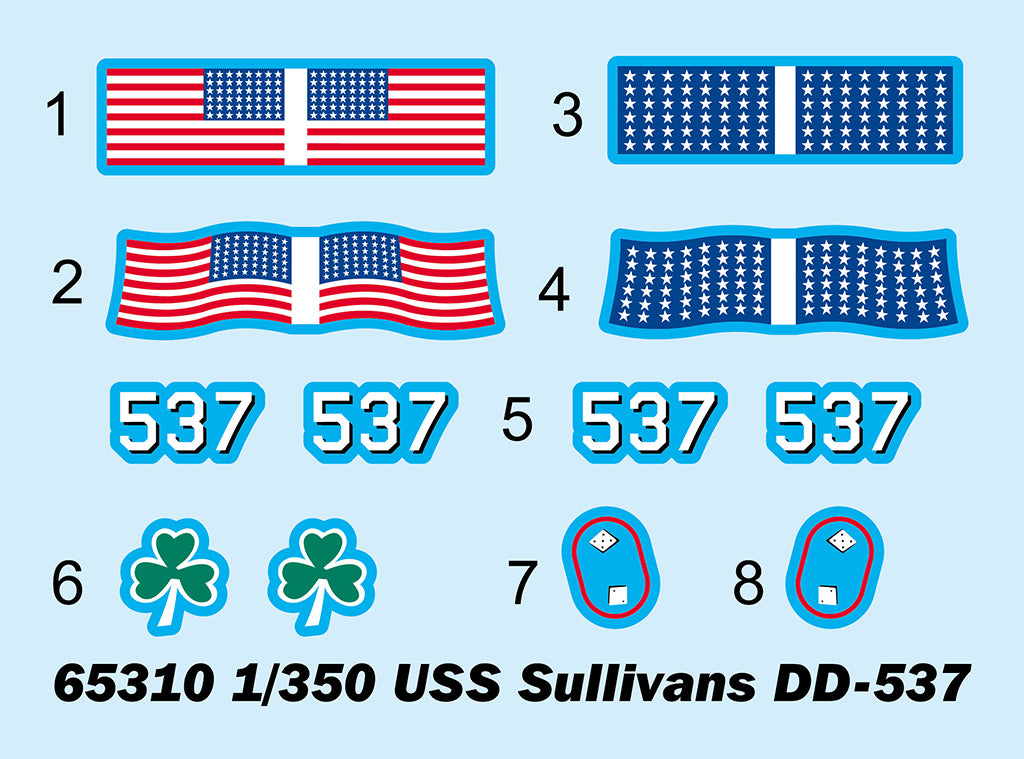 1:350 USS Sullivans DD-537