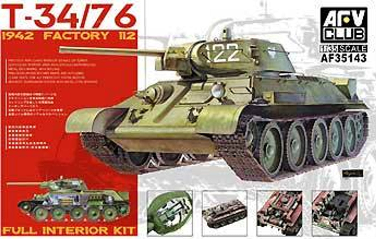 1:35 T-34/76 1942 Factory 112 Full Interior Kit