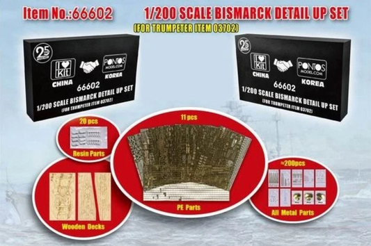 1:200 Bismarck Upgrade Set