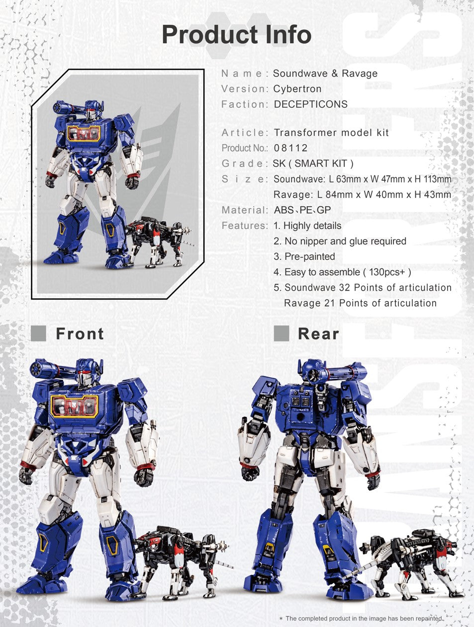 Transformers Soundwave & Ravage Cybertron Smart Kit